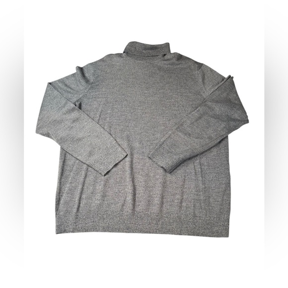 Banana Republic Italian Merino Wool Turtle Neck Sweater XL Gray N218 - Picture 1 of 9
